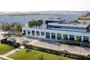 Aerial shot of the Del Norte Regional Recycling & Transfer Station bulding.