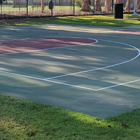 A basketball court used as an example of what will be available once the Campus Park improvement project is completed.
