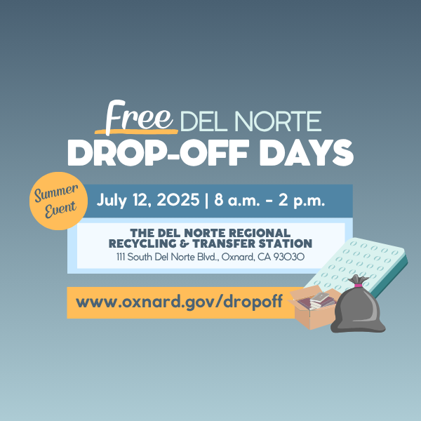 Oxnard Free Drop Off Day Summer Event, July 12, 2025