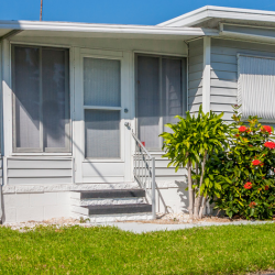 Mobile home front door