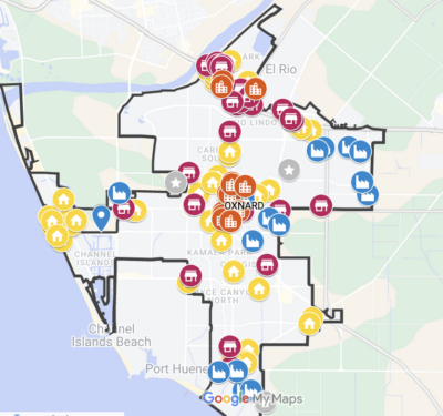 Oxnard Project Development Map