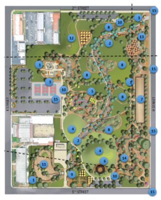Campus Park Master Plan Diagram
