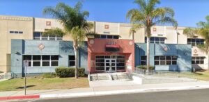 The front building of Cesar Chavez K-8 School.