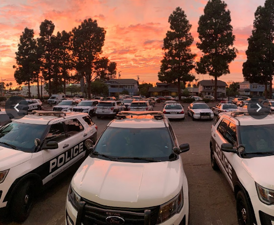 Oxnard PD HQ parking lot, 2019