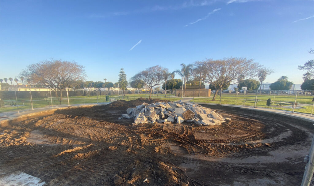 Dunkirk Park Playground Under Construction