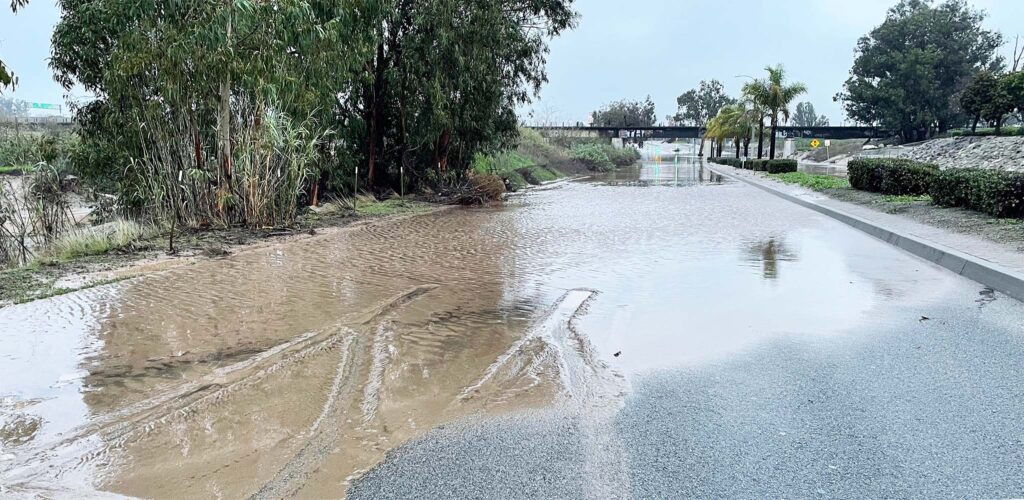 Flooded Street in Oxnard, CA